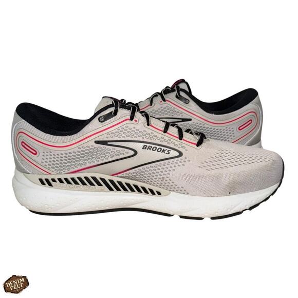 Brooks Ariel GTS 23 Running Shoes Supportive Cushioned White Gray Pink Size 10D - Picture 8 of 16